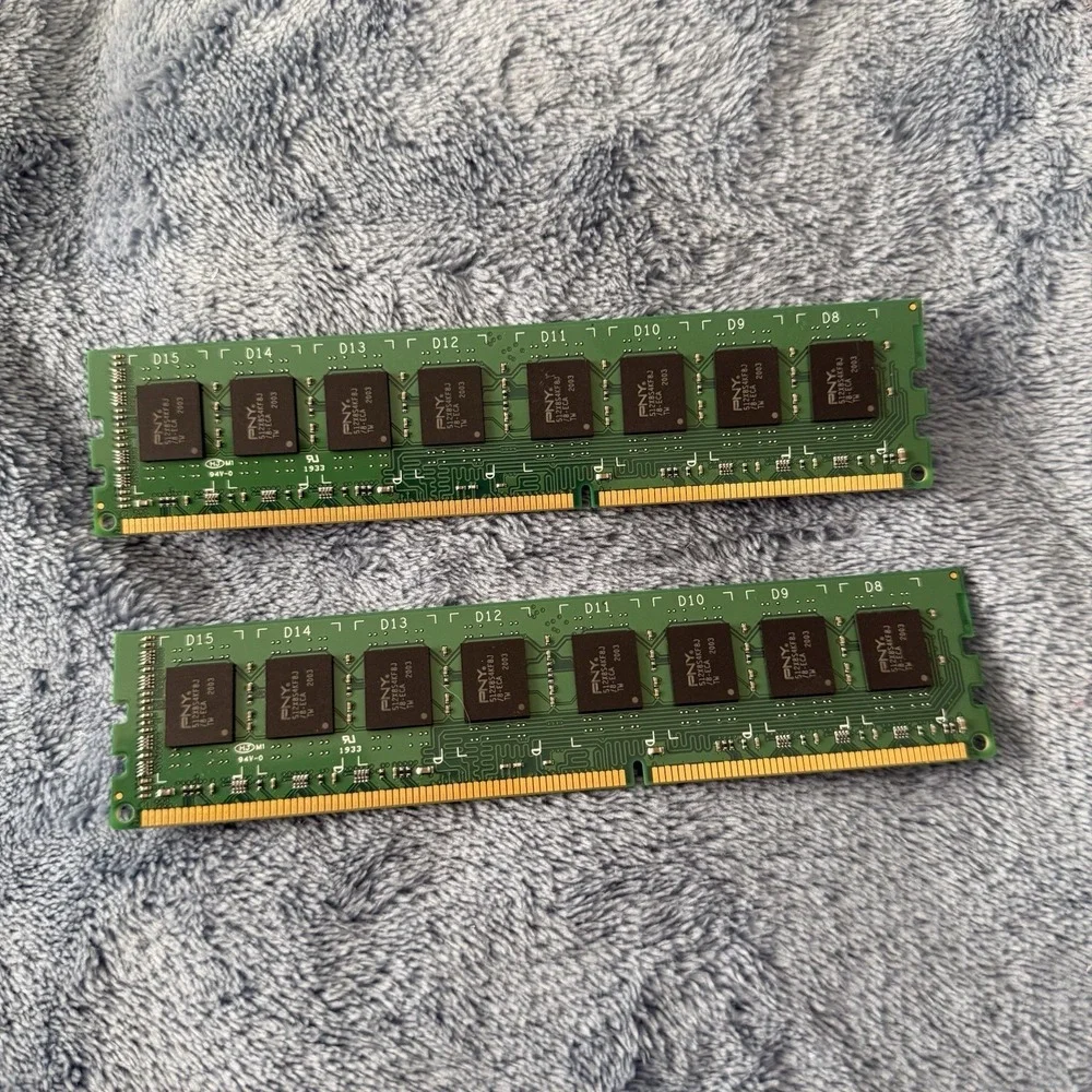 Pny 8gb Performance Ddr3‎ 1600mhz Desktop Memory Modules Lot Of 2